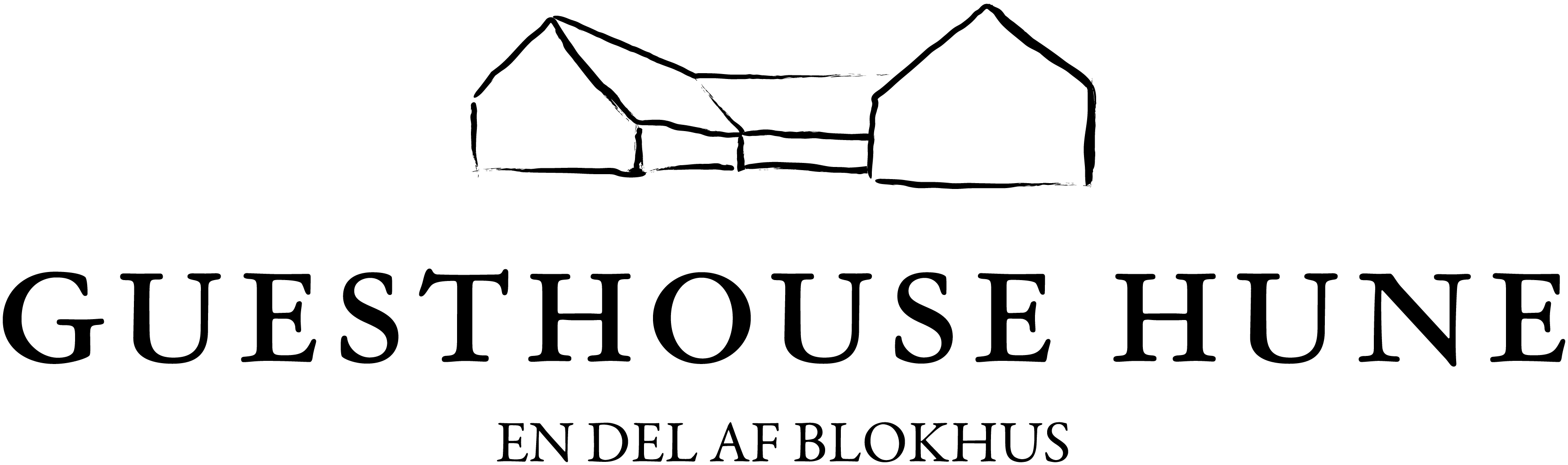 Guest House Hune logo i sort